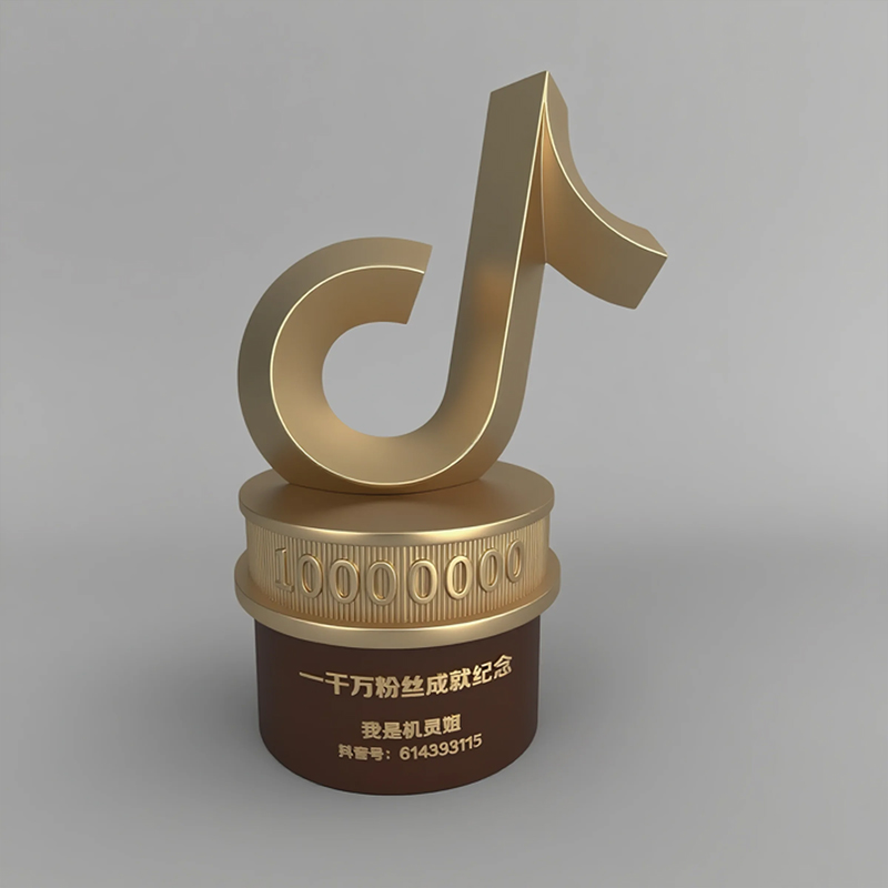 Tiktok 10 million fans achievement commemoration
